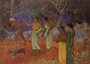 Paul Gauguin Scene from Tahitian Life oil painting picture wholesale